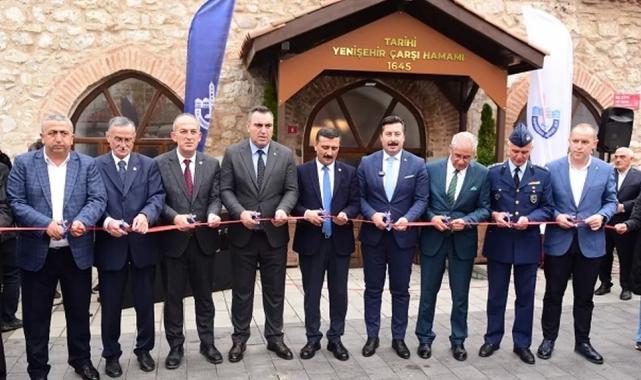 Tarihi Bursa Yenişehir Hamamı’na coşkulu açılış