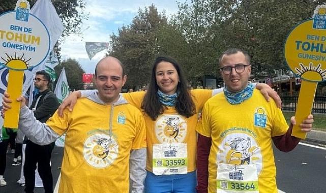 Tohum Güneşleri, 15 öğrencinin eğitim bursu için Türkiye İş Bankası 46. İstanbul Maratonu’nda koştu!