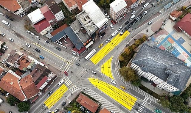 Tramvay hattında yaya güvenliği için önemli çalışma
