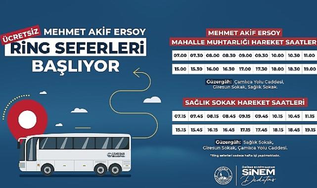 Üsküdar Mehmet Akif Ersoy Mahallesi ring seferleri başlıyor