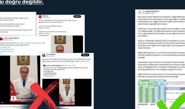 ‘Yabancı uyruklu öğrenci’ ve ‘kadro’ iddialarına çifte yalanlama