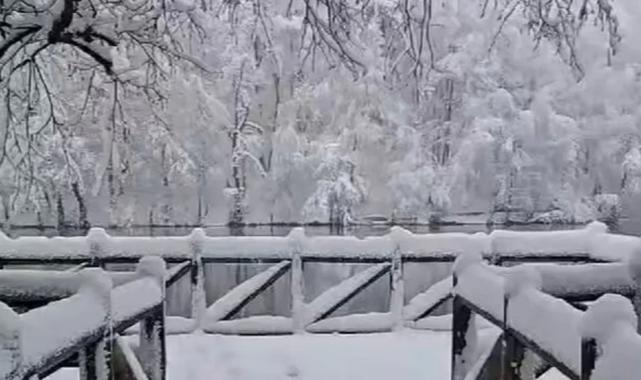 Yedigöller beyaz gelinliğine büründü