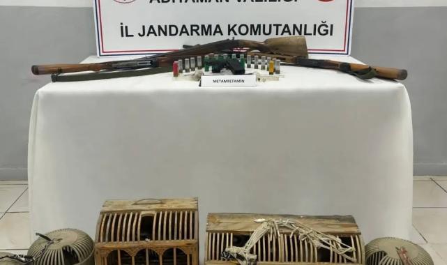 Adıyaman’da jandarmadan uyuşturucu ve silah operasyonu