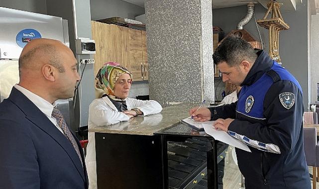 Aliağa Zabıtasından Yılbaşı Öncesi İşletmelere Sıkı Denetim