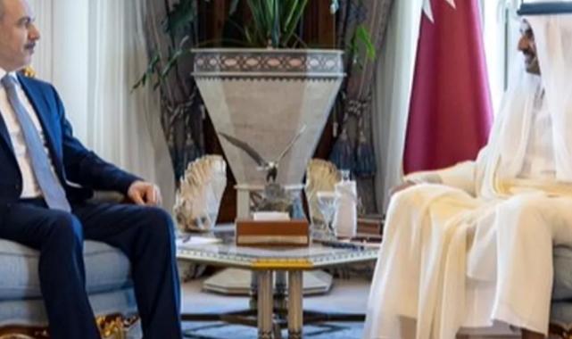 Bakan Fidan Katar Emiri Al Sani ile görüştü