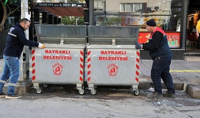 Bayraklı’da çöp konteynerleri yenileniyor