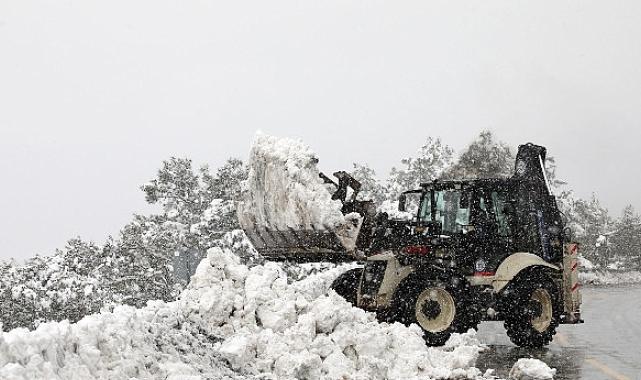 Beyaza Bürünen Muğla’da Yollar Ulaşıma Açıldı