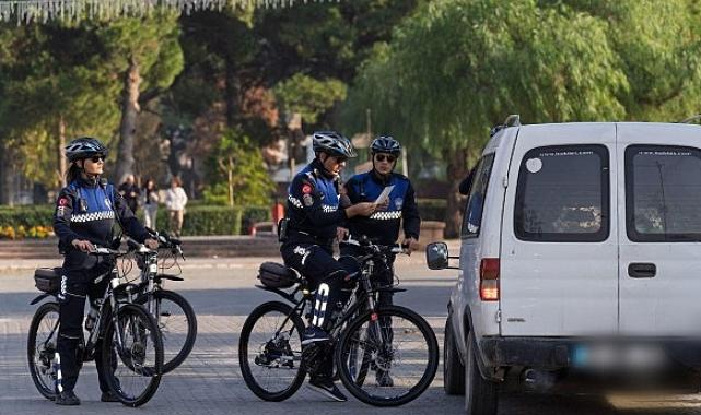 Bisikletli zabıtadan çevreci denetim