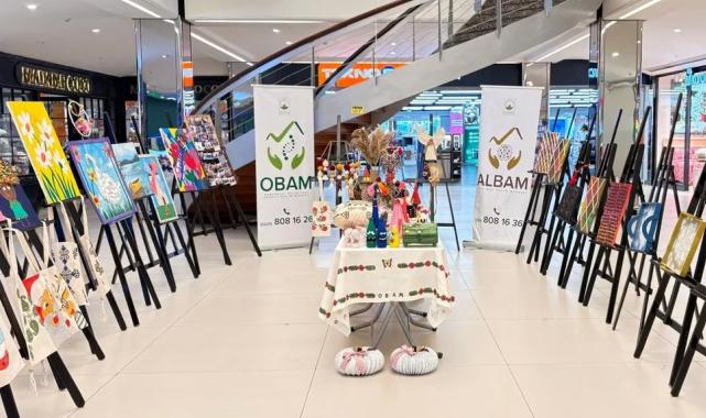 Bursa Osmangazi’de özel bireylerin sergisi göz kamaştırdı