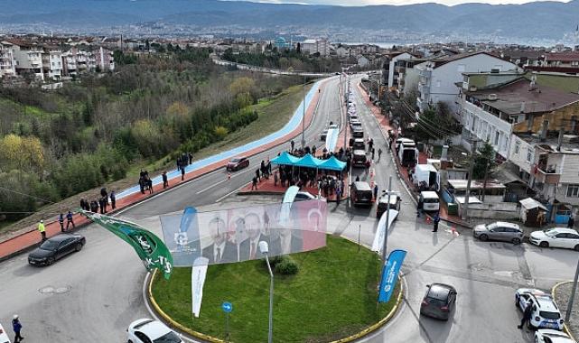 Büyükşehir’den, Derince-Körfez’e tablo gibi yol