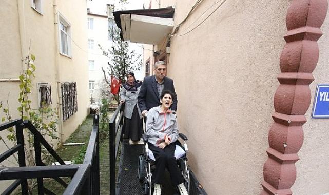 Büyükşehir’den engelli birey için özel rampa