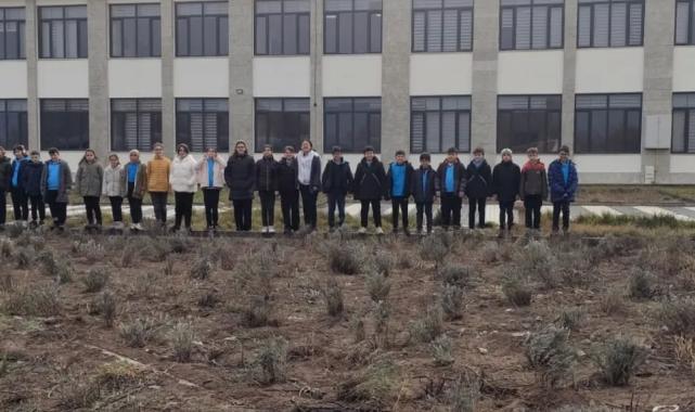 Çankırı’da okul bahçesinde lavanta yetiştiriyorlar