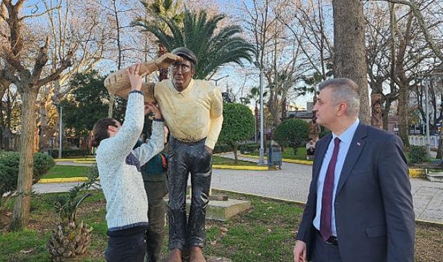 Değirmendere’deki Ahşap Heykeller Onarılıyor