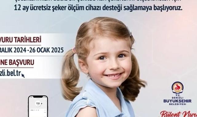 Denizli Büyükşehir’den diyabetli çocuklara cihaz desteği