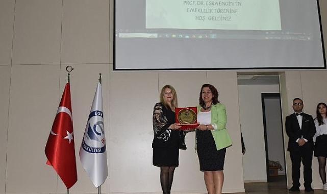 EÜ Hemşirelik Fakültesinde Prof. Dr. Esra Engin emekliliğe uğurlandı