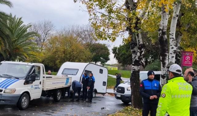 İstanbul’da işgalci karavanlara müdahale
