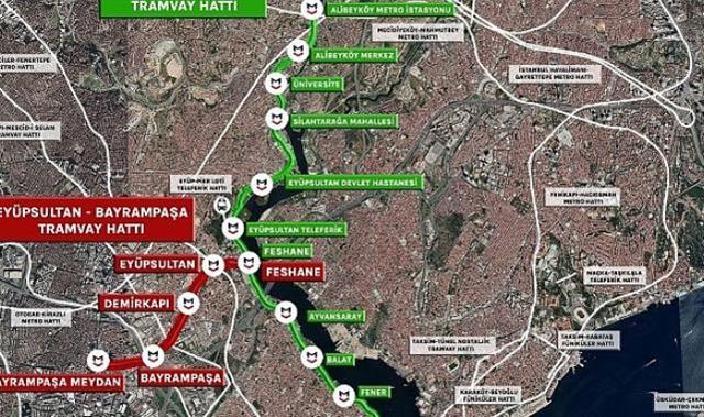 İstanbul’un Yeni Raylı Sistemi: Eyüpsultan – Bayrampaşa Tramvay Hattının Yapımı Sürüyor