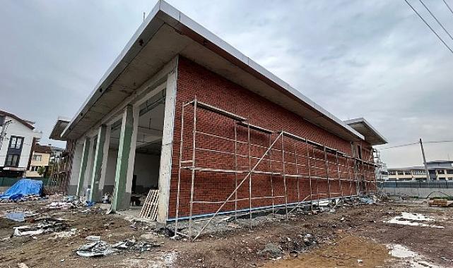 Kartepe İtfaiye binasında çalışmalar sürüyor