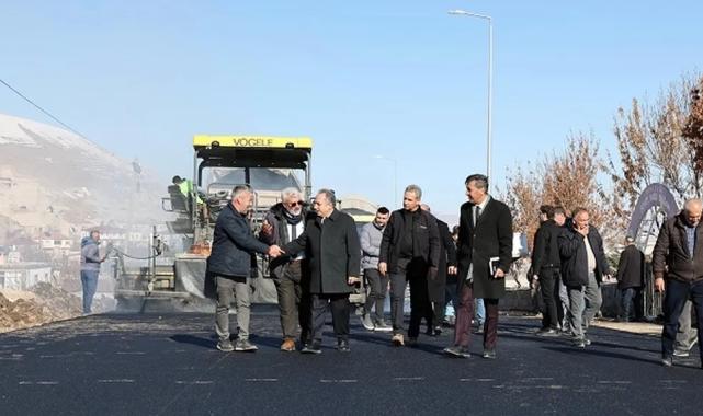 Kayseri Talas’ta Kepez yoluna asfalt