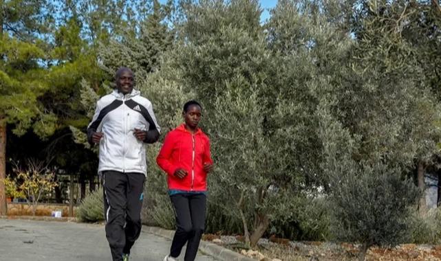 Kenyalı atletler, Mersin Maratonu’na Darısekisi’de hazırlanıyor