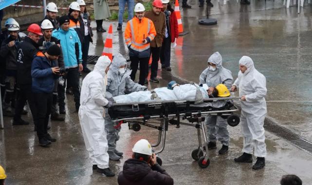 Kocaeli  Büyükşehir’den nefes kesen tatbikat