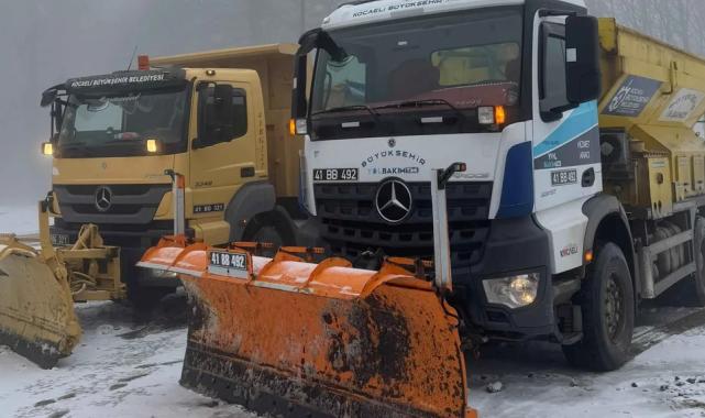 Kocaeli karla mücadele ekipleri hazır kıta