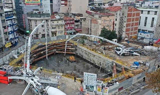 Konak’ın yeni hizmet binasında temel betonu atıldı