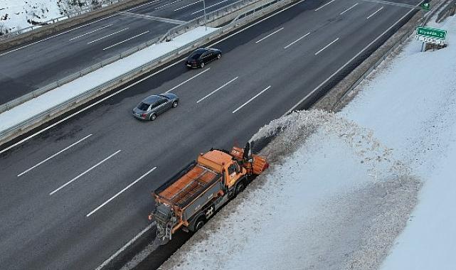 Kuzey Marmara Otoyolu İşletmesi Karla Mücadele Çalışmalarını Tamamladı