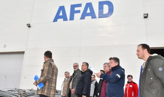 Manisa’da AFAD’ın bölgesel lojistik merkezine yakın mercek