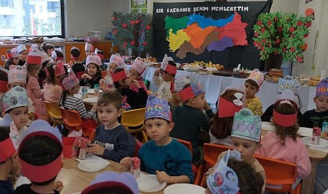 Minik öğrenciler, Yerli Malı Haftası’nı kutluyor