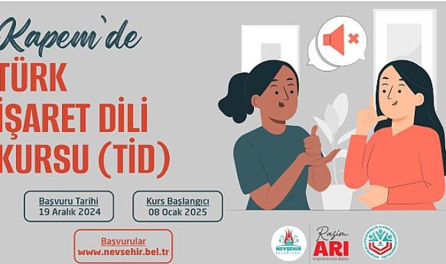 Nevşehirli Vatandaşlar için “Türk İşaret Dili” Kursu Açılacak