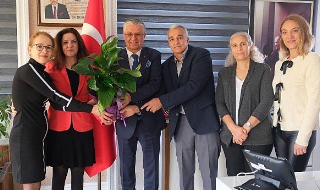 Okul aile birliğinden Başkan Topaloğlu’na ziyaret