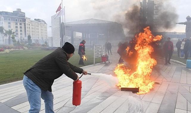 Osmangazi’de başarılı deprem ve yangın tatbikatı