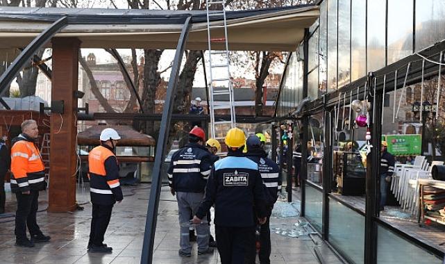 Tarihi Sirkeci Garına Komşu Kaçak Kafe Yıkıldı