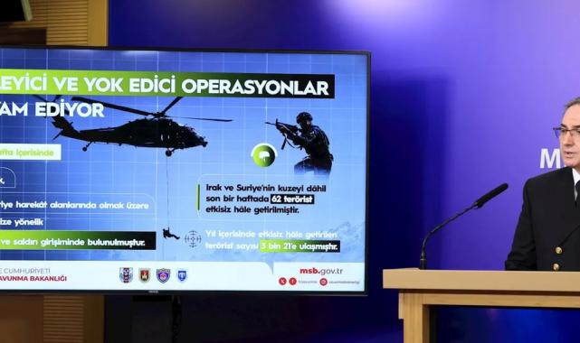 Terörü kaynağında yok etmeye devam! Yıl boyunca 3 bin 21 terörist etkisiz hale getirildi