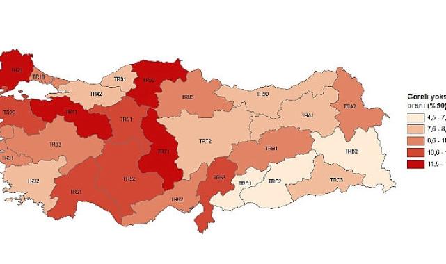Tüik: Göreli yoksulluk oranı %13,6 oldu