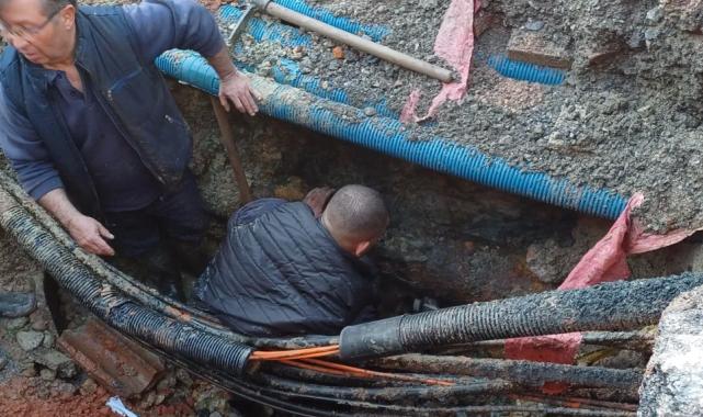 Balıkesir Ayvalık’ta BASKİ’den zorlu koşullarda hizmet