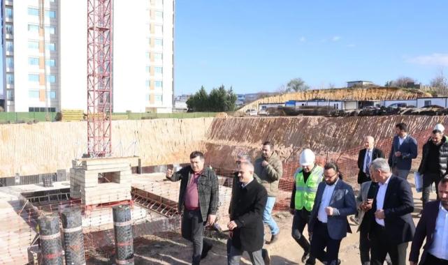 Başkan Çiftçi, spor lisesi inşaatını inceledi