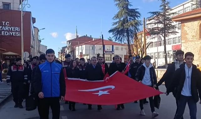 Bilecik Pazaryeri’nde Sarıkamış Şehitleri anısına yürüyüş