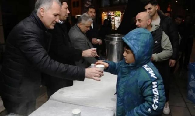 Bursa İnegöl’de Miraç’ta süt ikramı