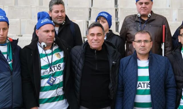 Bursa Yıldırım’da görme engelli taraftarın hayali gerçekleşti