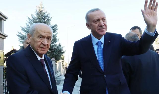 Cumhurbaşkanı Erdoğan Bahçeli ile buluştu