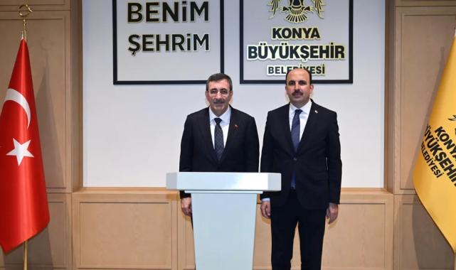 Cumhurbaşkanı yardımcısı Cevdet Yılmaz Başkan Altay’ı ziyaret etti