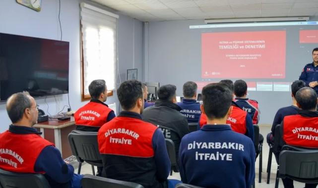 Diyarbakır itfaiye personeline baca yangınları eğitimi