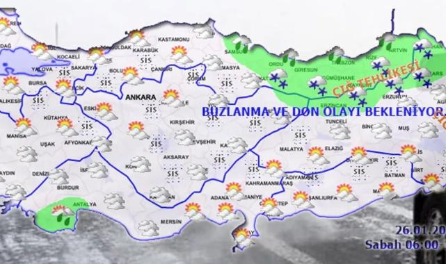 Doğuda çığ, buzlanma ve don… Yurtta bugün hava nasıl olacak?