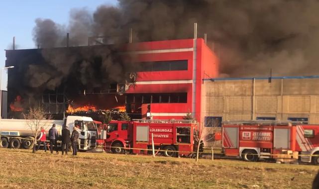 Kırklareli’nde oyuncak fabrikasında yangın
