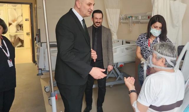 Kocaeli Gölcük Belediye Başkanı Sezer’den ‘geçmiş olsun’ ziyareti