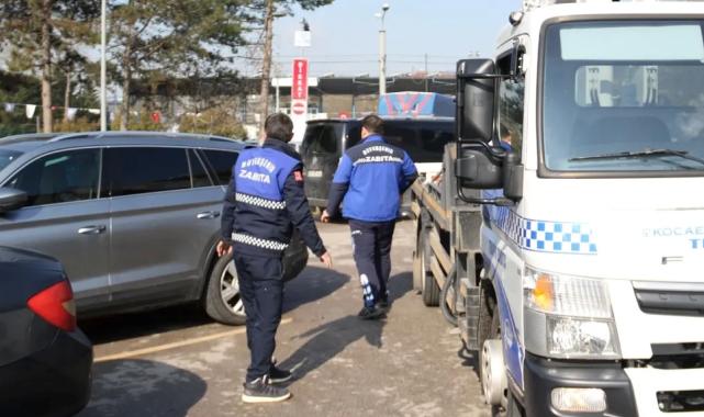 Kocaeli Zabıtası 2 bin 736 aracı çekti!