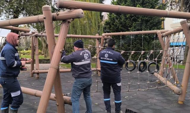 Kocaeli’de oyun gruplarına periyodik bakım