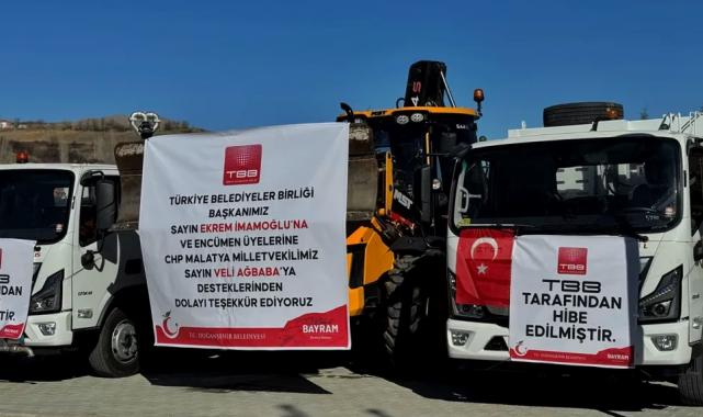 Malatya Doğanşehir’e TBB’den araç desteği
